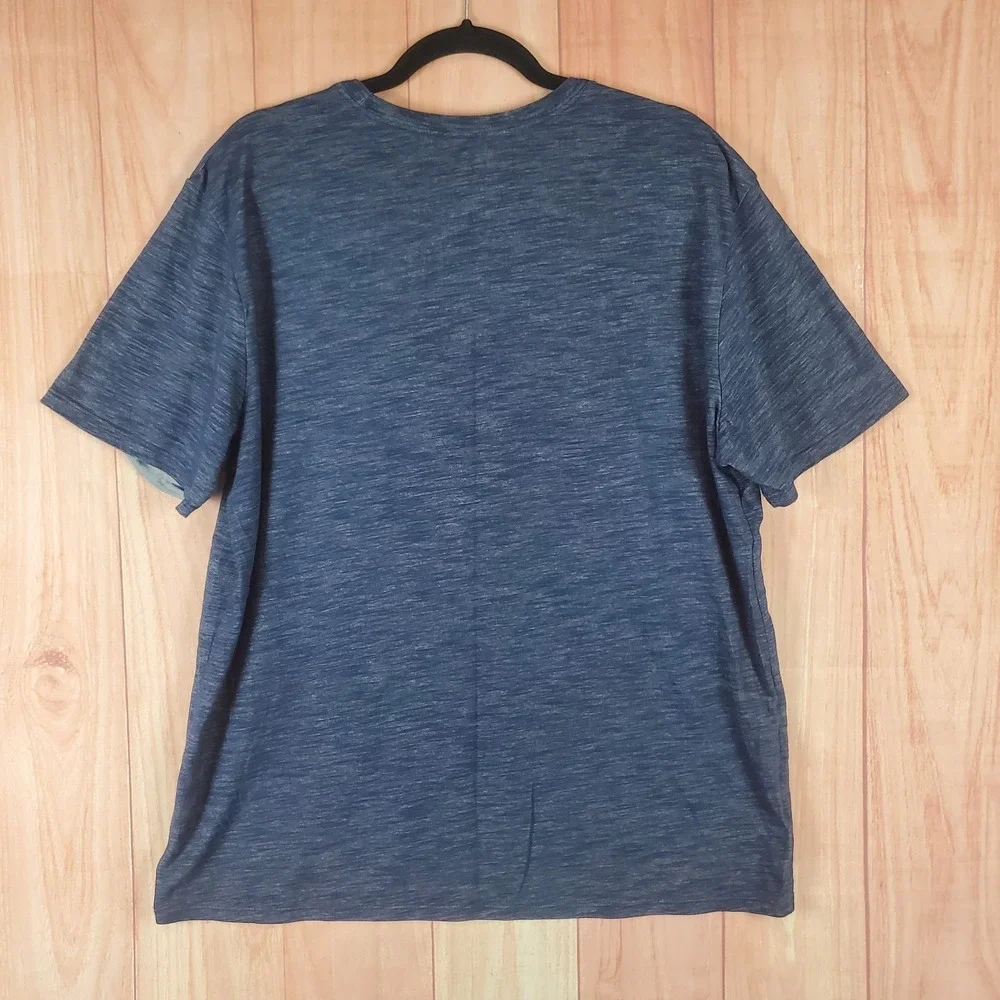 Nike Mens T-Shirt XL Blue Dri-Fit Penn State Nittany Lions Performance Pullover